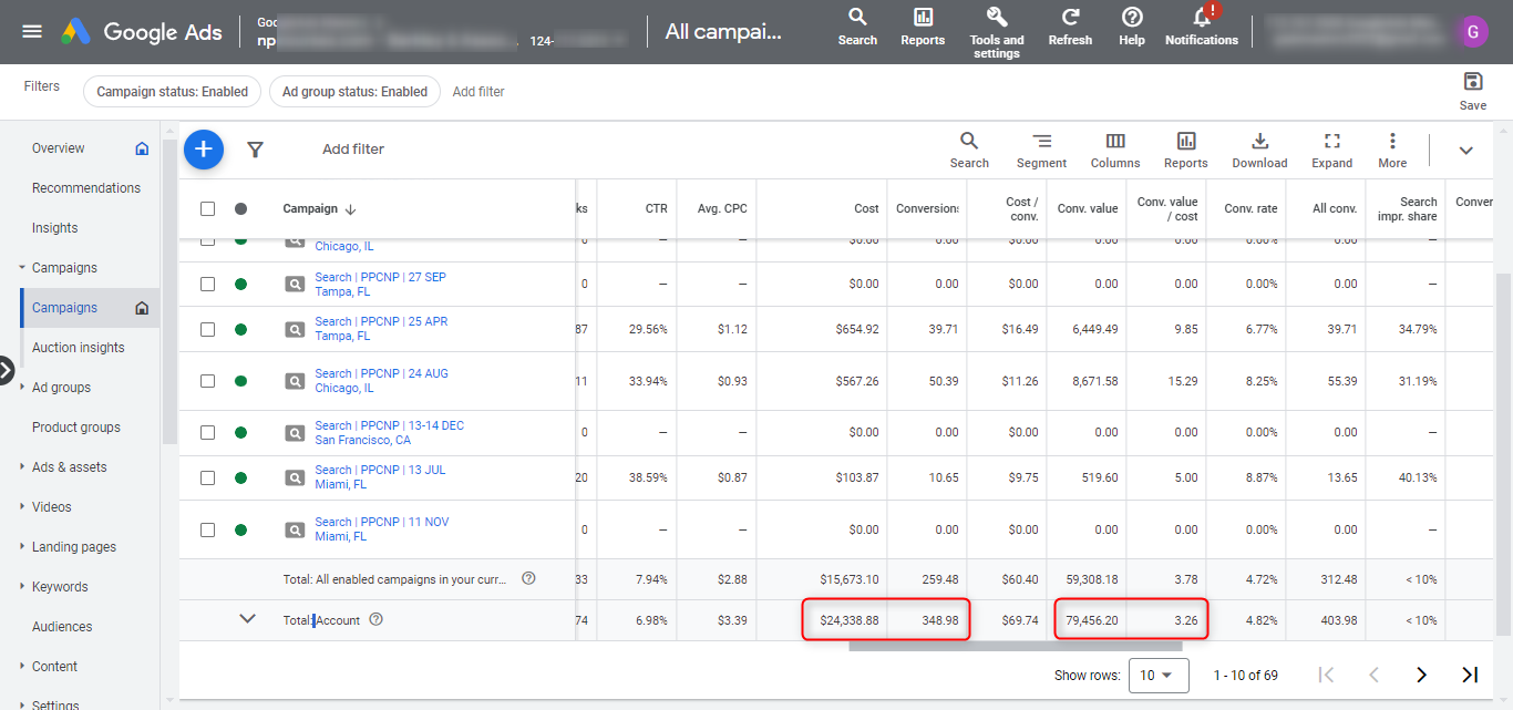 google ads health care before